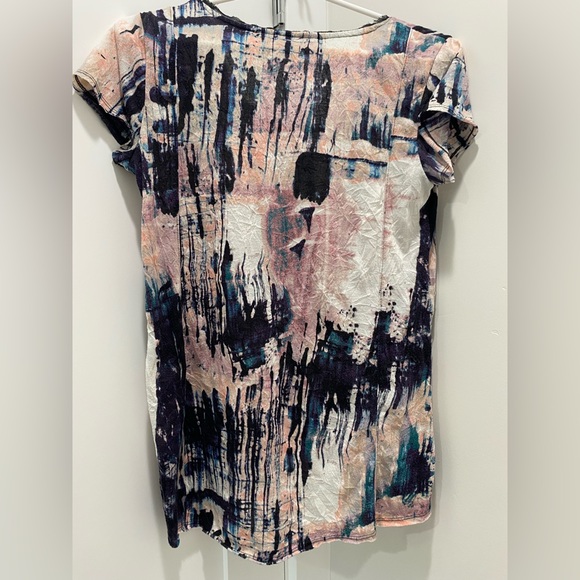 Preloved simply Vera Wang print top size S - Picture 2 of 3